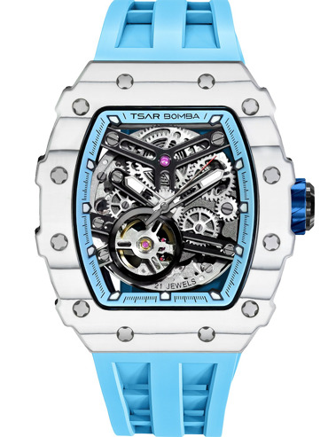Tsar Bomba TB8208CF-06 Mens Watch Elementar Carbon Fiber Automatic 44mm 5ATM 
