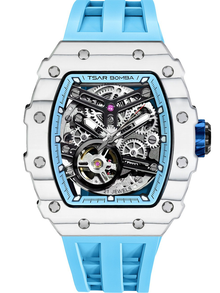 Tsar Bomba TB8208CF-06 Mens Watch Elementar Carbon Fiber Automatic 44mm 5ATM 