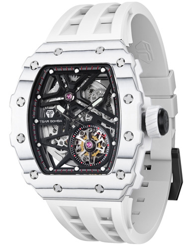 Tsar Bomba TB8209CF-05 Mens Watch Elementar Carbon Fiber Automatic 44mm 5ATM 