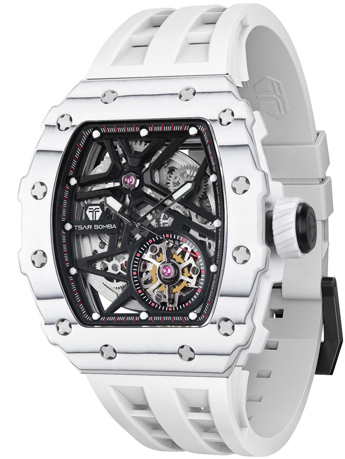 Tsar Bomba TB8209CF-05 Mens Watch Elementar Carbon Fiber Automatic 44mm 5ATM 