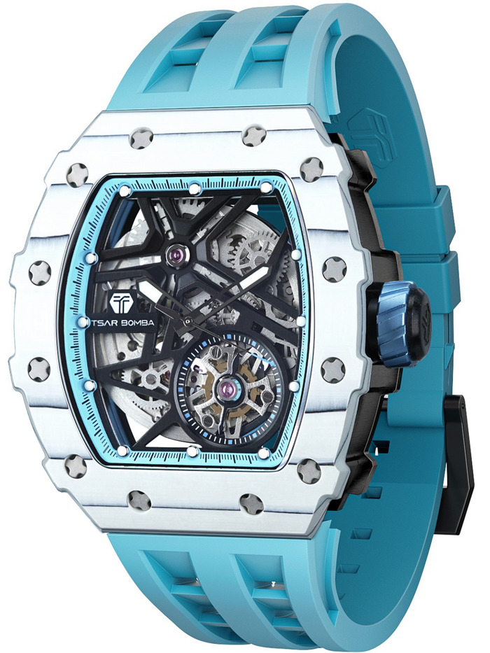 Tsar Bomba TB8209CF-06 Mens Watch Elementar Carbon Fiber Automatic 44mm 5ATM 