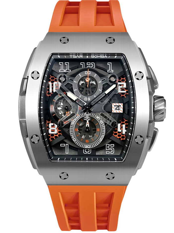 Tsar Bomba TB8211Q-02 Mens Watch Elementar Chronograph 52mm 5ATM 