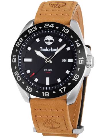 Timberland Carrigan Ρολόι Μπαταρίας με Καφέ Δερμάτινο Λουράκι TDWGB0029401