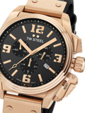 TW-Steel Canteen Limited Edition Roloi Xronogafos Batarias me Mavro Dermatino Louraki TW1014