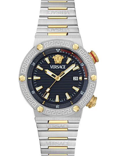 Versace VE8G00424 Mens Watch Greca Logo Diver 43mm 10ATM 