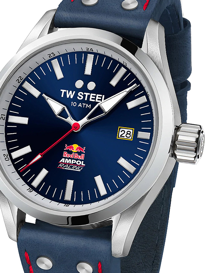 TW-Steel Volante Red Bull Ampol Racing Roloi Batarias me Ble Dermatino Louraki VS96