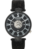 Versus by Versace Lodovica Roloi Batarias me Mavro Dermatino Louraki VSPVS0420