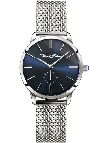 Thomas Sabo Glam Spirit Ρολόι Μπαταρίας με Ασημί Μεταλλικό Μπρασελέ WA0301-201-209