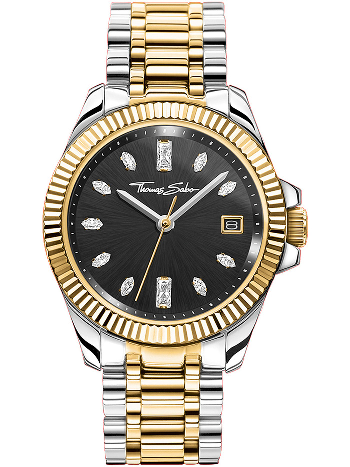 Thomas Sabo Bicolor Ladies Roloi Batarias me Xruso / Asimi Metalliko Brasele WA0370-291-203