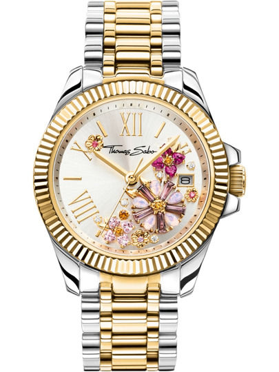 Thomas Sabo WA0382-291-201 Ladies Watch Flowers 33mm 5ATM 
