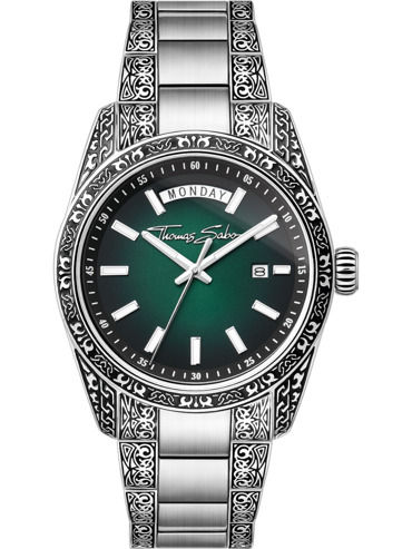 Thomas Sabo WA0440-201-211 Mens Watch Rebel At Heart Revive 40mm 5ATM 