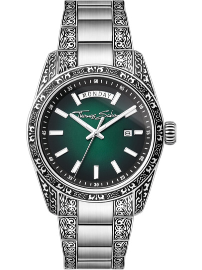 Thomas Sabo WA0440-201-211 Mens Watch Rebel At Heart Revive 40mm 5ATM 