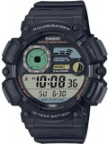 Casio Collection Roloi Batarias me Mavro Kaoutsouk Louraki WS-1500H-1AVEF