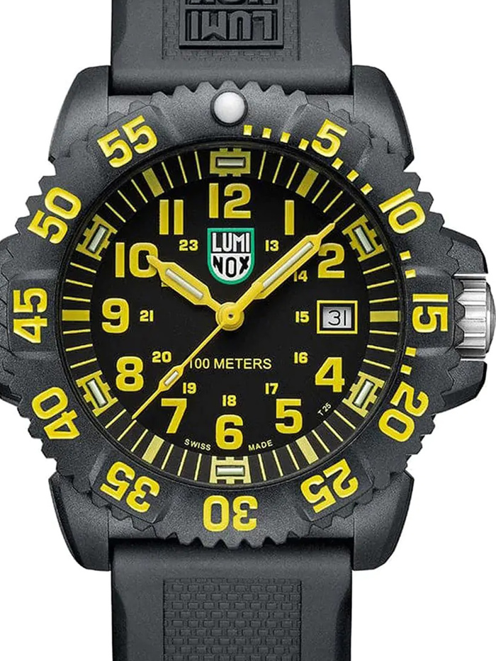 Luminox Sea Lion Roloi Batarias me Mavro Kaoutsouk Louraki X2.2055