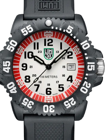 Luminox Sea Lion Ρολόι Μπαταρίας με Μαύρο Καουτσούκ Λουράκι X2.2057