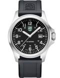 Luminox Patagonia Steel Roloi Batarias me Mavro Kaoutsouk Louraki X2.2501