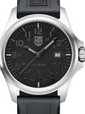 Luminox Patagonia Steel Roloi Batarias me Mavro Kaoutsouk Louraki X2.2502