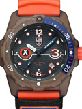 Luminox Bear Grylls Survival Roloi Batarias me Portokali Kaoutsouk Louraki XB.3729.ECO