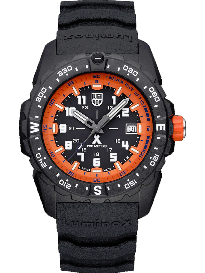Luminox Bear Grylls Mountain Roloi Batarias me Mavro Kaoutsouk Louraki XB.3739