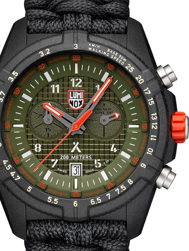 Luminox Bear Grylls Survival Ρολόι Χρονογράφος Μπαταρίας με Μαύρο Υφασμάτινο Λουράκι XB.3797.KM