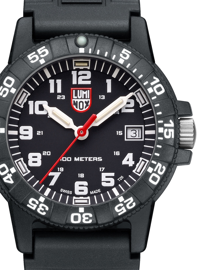 Luminox Leatherback Sea Turtle Roloi Batarias me Mavro Kaoutsouk Louraki XS.0301.L