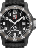 Luminox Tide Eco Roloi Batarias me Mavro ufasmatino Louraki XS.0321.ECO