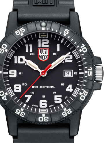 Luminox Leatherback Sea Turtle Giant Ρολόι Μπαταρίας με Μαύρο Καουτσούκ Λουράκι XS.0321