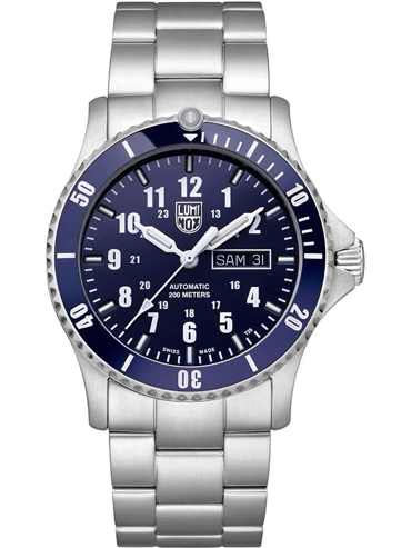Luminox Sport Timer  Ρολόι Αυτόματο με Ασημί Μεταλλικό Μπρασελέ XS.0924