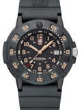 Luminox Original Navy Seal Roloi Batarias me Mavro Kaoutsouk Louraki XS.3001.EVO.OR.S