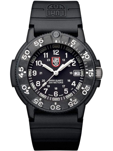 Luminox Original Navy Seal Ρολόι Μπαταρίας με Μαύρο Καουτσούκ Λουράκι XS.3001.F