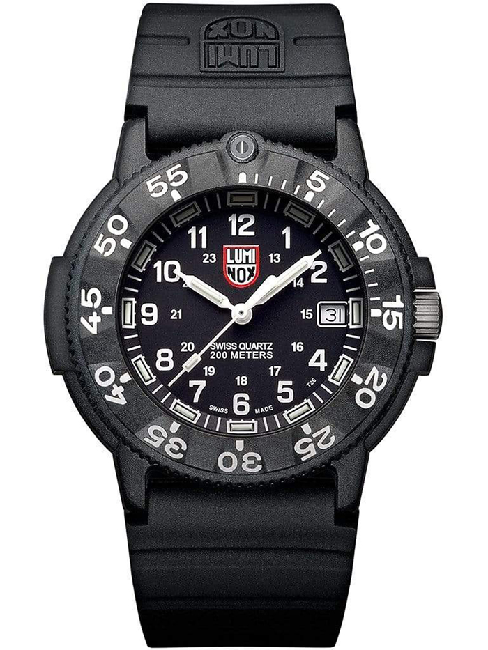 Luminox Original Navy Seal Roloi Batarias me Mavro Kaoutsouk Louraki XS.3001.F