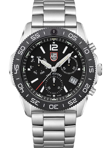 Luminox Pacific Diver Ρολόι Χρονογράφος Μπαταρίας με Ασημί Μεταλλικό Μπρασελέ XS.3142
