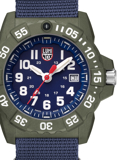 Luminox Navy Seal Roloi Batarias me Ble Kaoutsouk Louraki XS.3503.ND