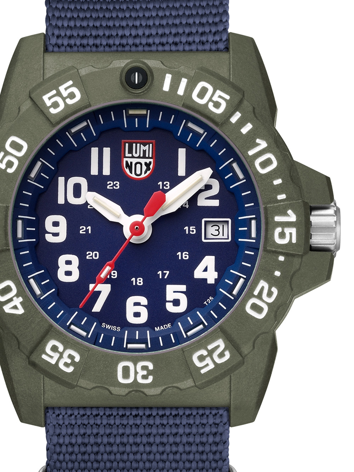 Luminox Navy Seal Roloi Batarias me Ble Kaoutsouk Louraki XS.3503.ND