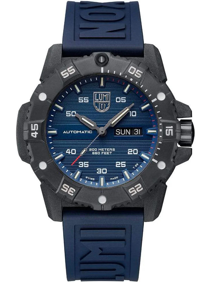 Luminox Master Carbon Seal Roloi Aftomato me Ble Kaoutsouk Louraki XS.3863