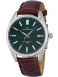Jacques Lemans Derby Roloi Batarias me Kafe Dermatino Louraki 1-1859D