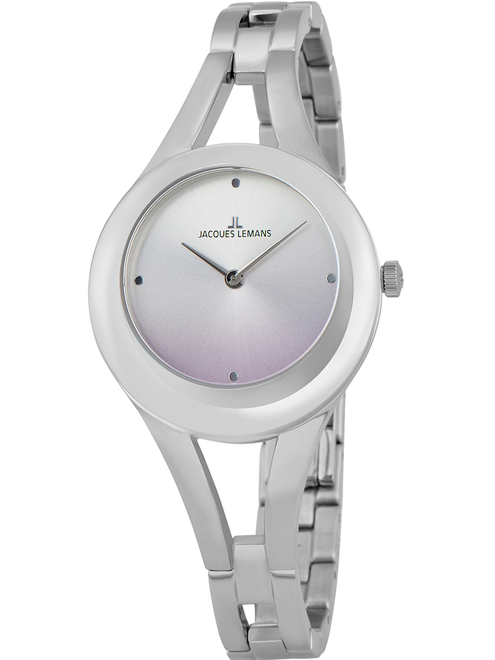 Jacques Lemans Paris Roloi Batarias me Asimi Metalliko Brasele 1-2071B