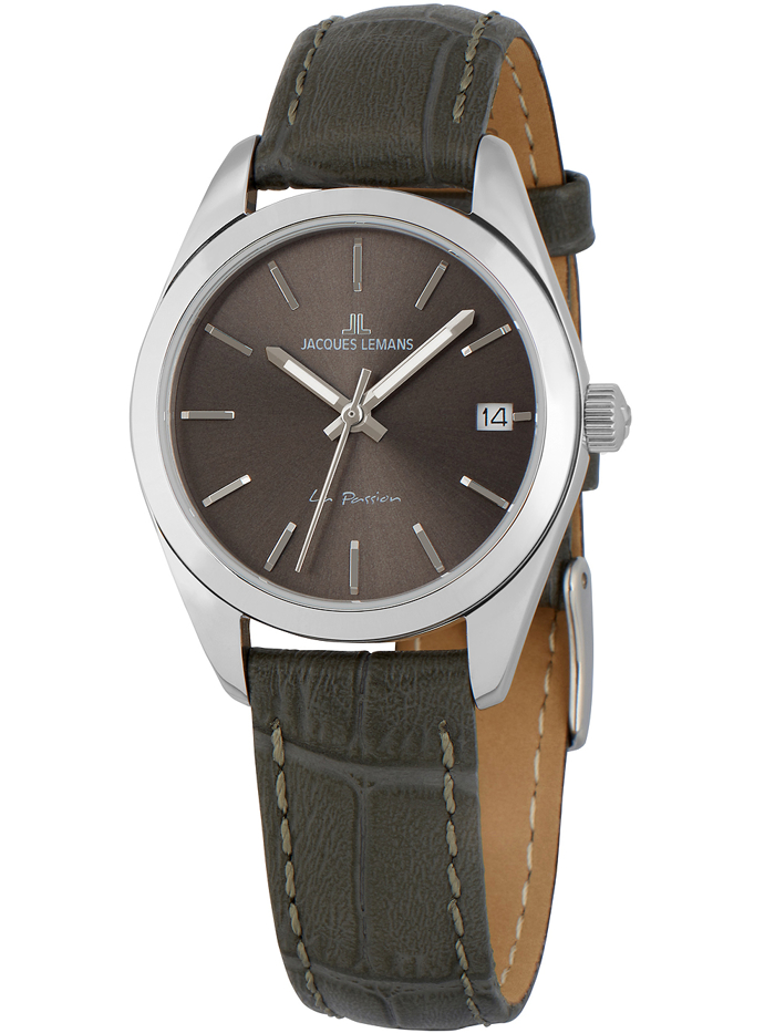 Jacques Lemans La Passion Roloi Batarias me Ggri Dermatino Louraki 1-2084A