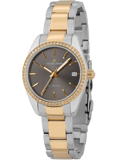Jacques Lemans La Passion Roloi Batarias me Xruso / Asimi Metalliko Brasele 1-2085G