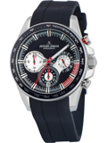 Jacques Lemans Liverpool Roloi Xronogafos Batarias me Mavro Kaoutsouk Louraki 1-2127A