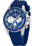 Jacques Lemans Liverpool Roloi Xronogafos Batarias me Ble Kaoutsouk Louraki 1-2127B