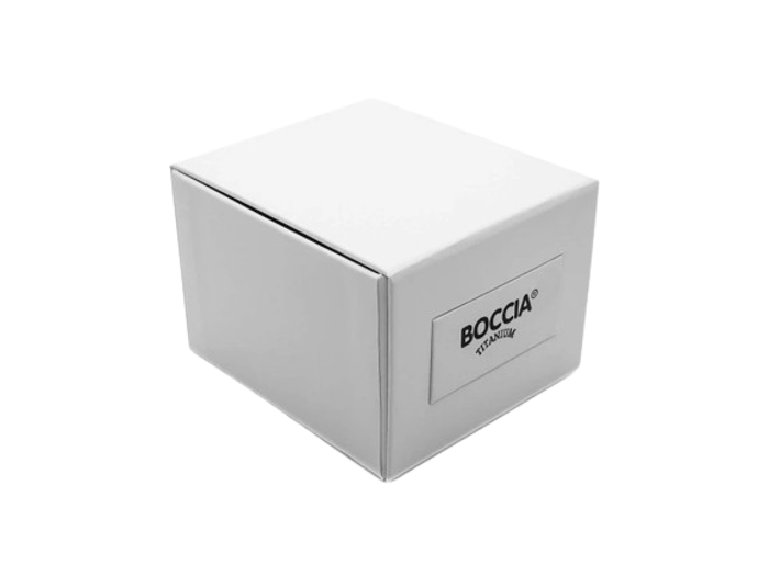 Boccia Titanium Roloi Batarias me Xruso / Asimi Metalliko Brasele 3262-02