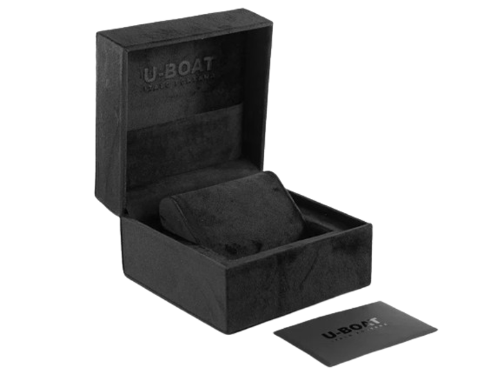 U-Boat Classico U-47 Roloi Aftomato me Kafe Dermatino Louraki 8105