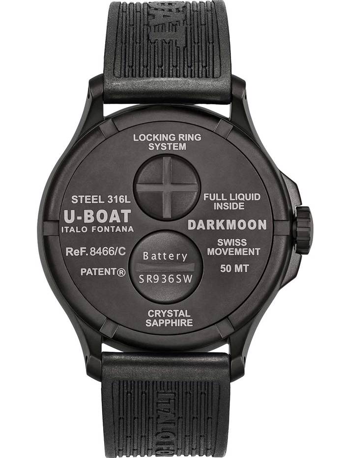 U-Boat 8466/D Darkmoon Red IPB 44mm 5ATM