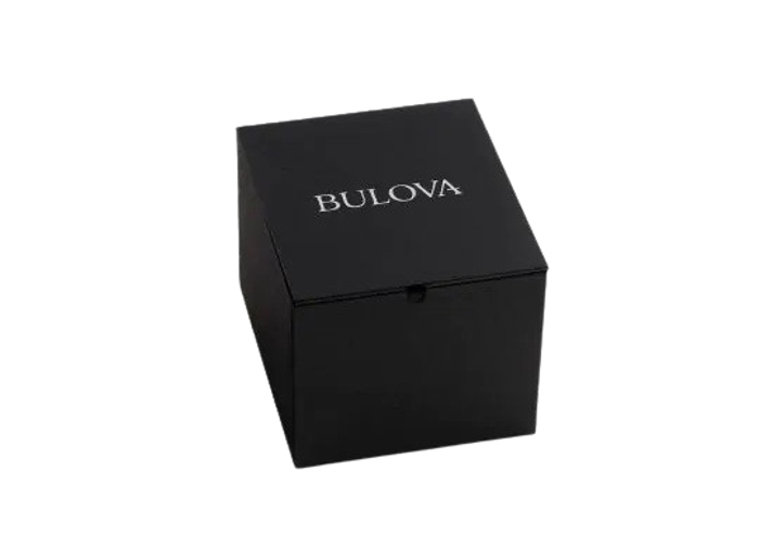 Bulova Classic Roloi Aftomato me Kafe Dermatino Louraki 96A245