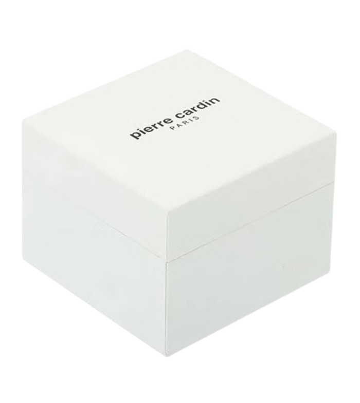 Pierre Cardin Canal St. Martin Pearls Roloi Batarias me Mavro Dermatino Louraki CCM.0504