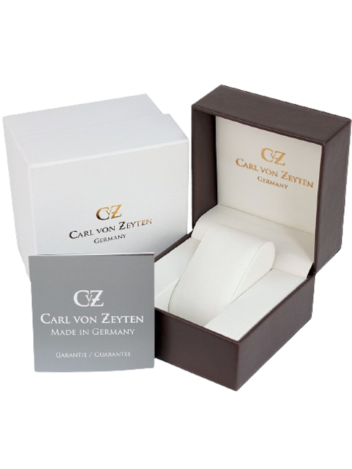 Carl von Zeyten Ruhestein Roloi Aftomato me Ble Dermatino Louraki CVZ0075BLS