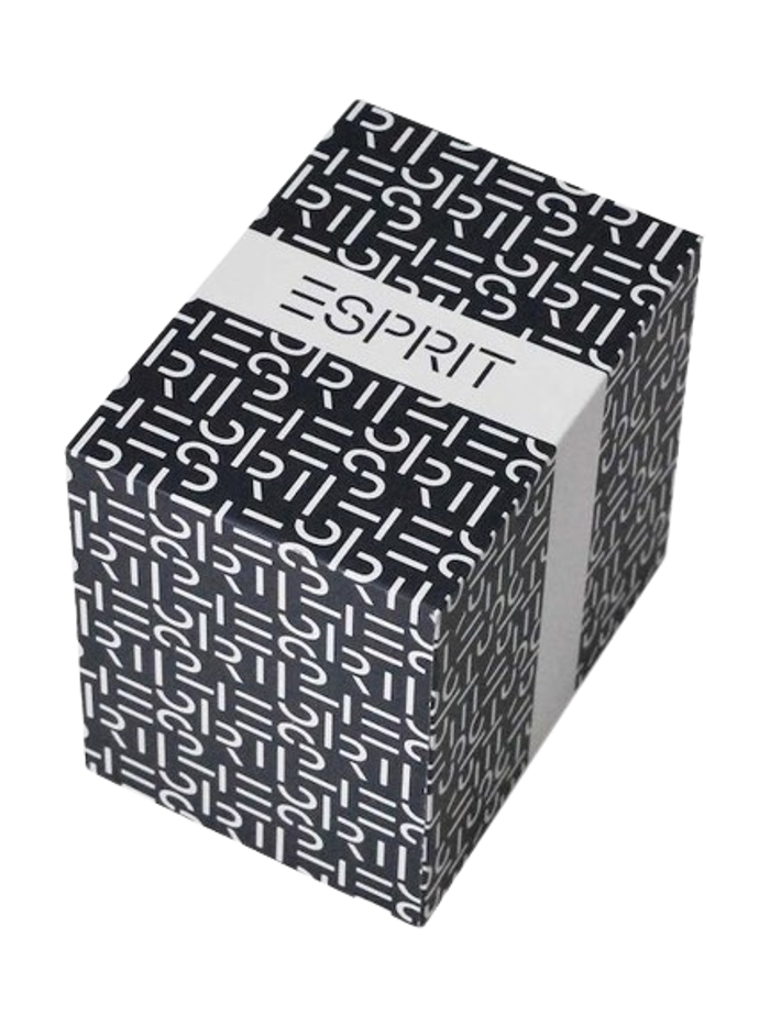 Esprit Cameo Roloi Batarias me Mavro Dermatino Louraki ES1G212L0045