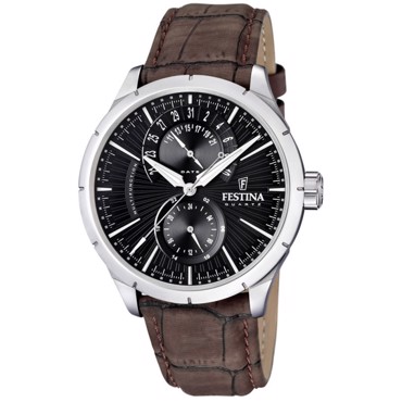 Festina Sport Ρολόι Μπαταρίας με Καφέ Δερμάτινο Λουράκι F16573/4