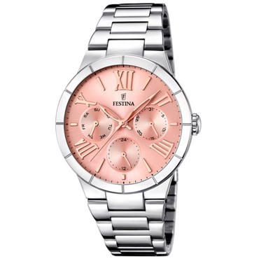 Festina Ρολόι Μπαταρίας με Ασημί Μεταλλικό Μπρασελέ F16716/3